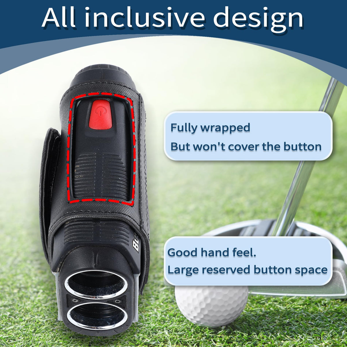 One-handed attachment to golf cart in seconds.