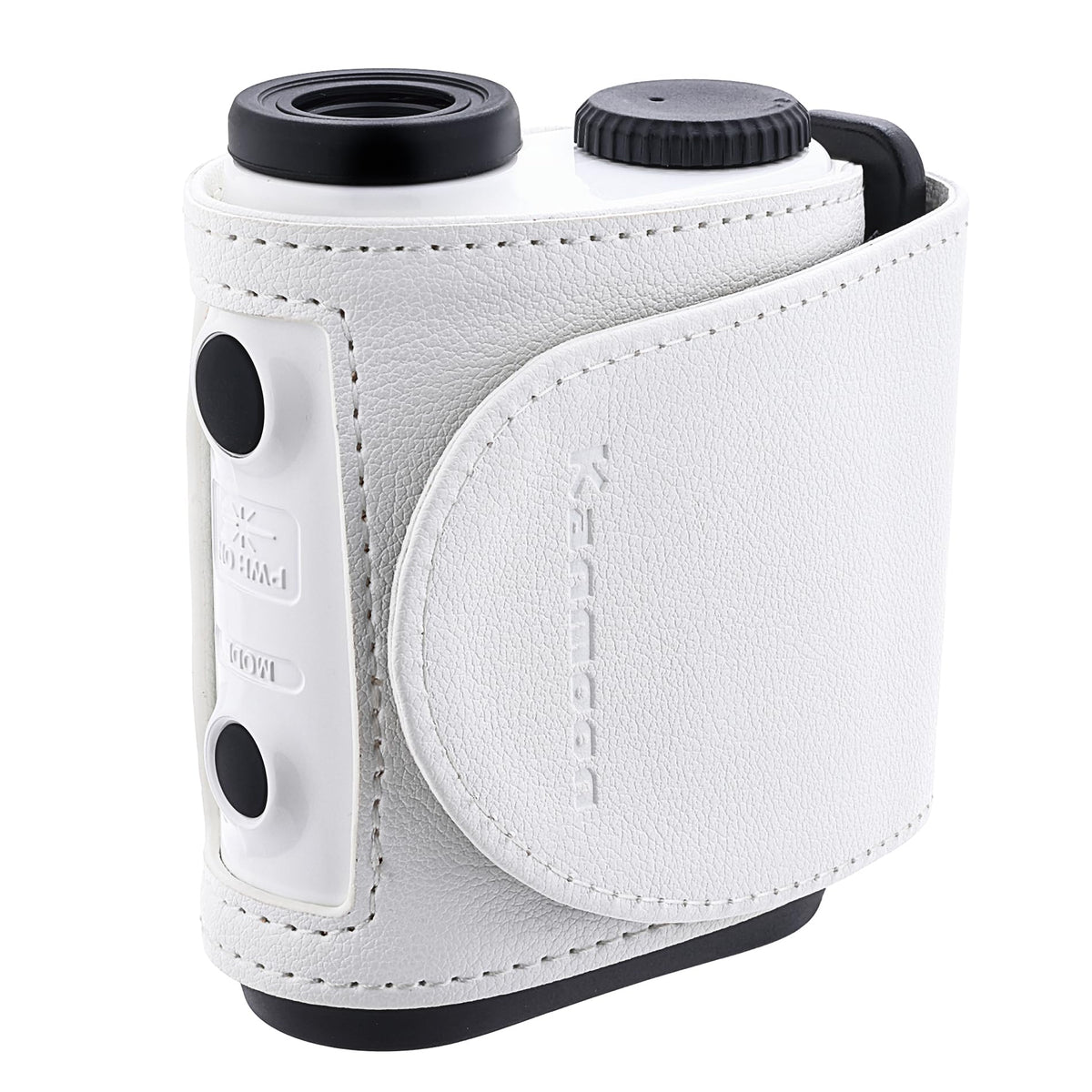 Kanmoon rangefinder magnetic strap mounted on golf cart rail for secure shots