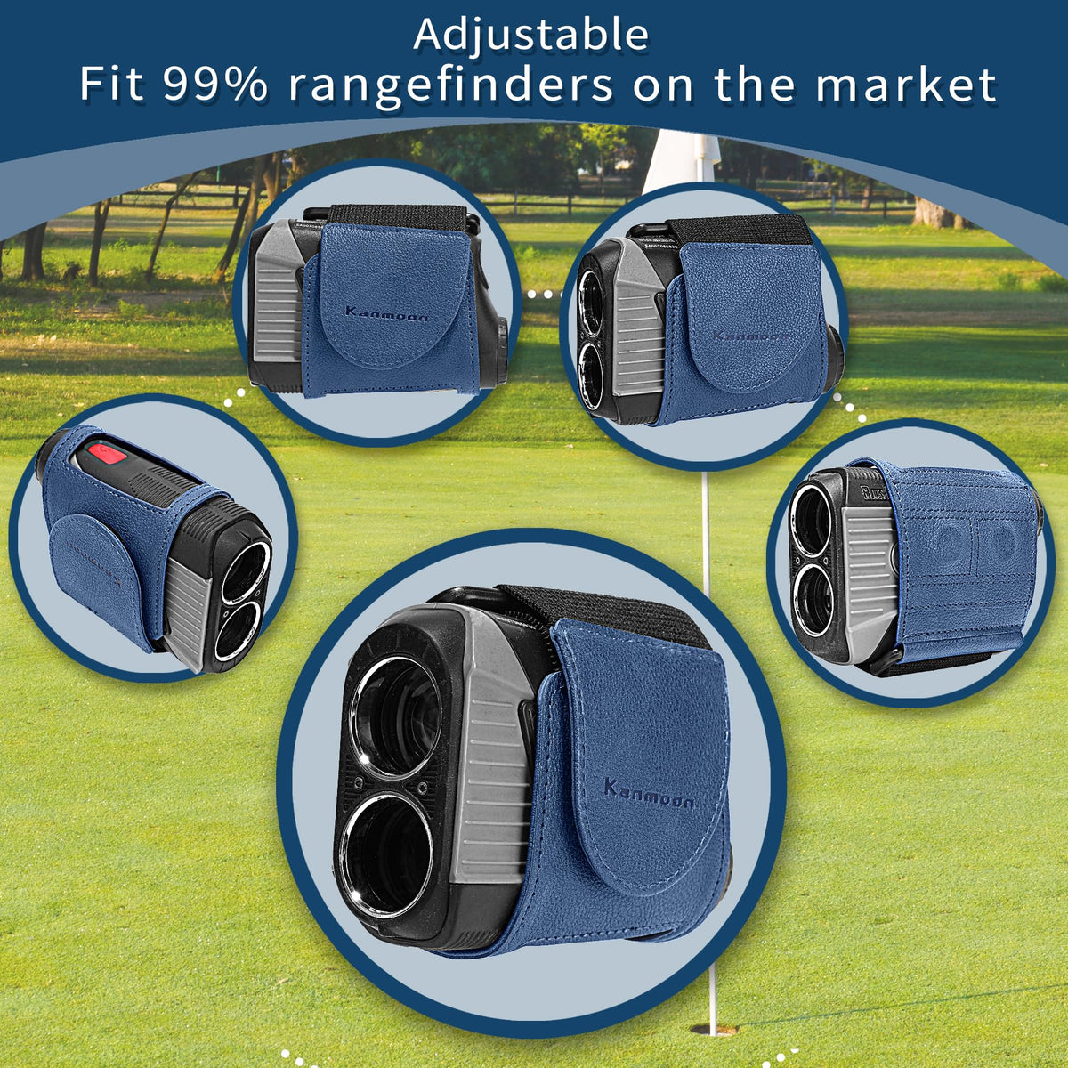 Kanmoon adjustable strap with exposed buttons fits most rangefinders