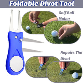 karamagic aluminum alloy divot tool with ball marker for easy pickup