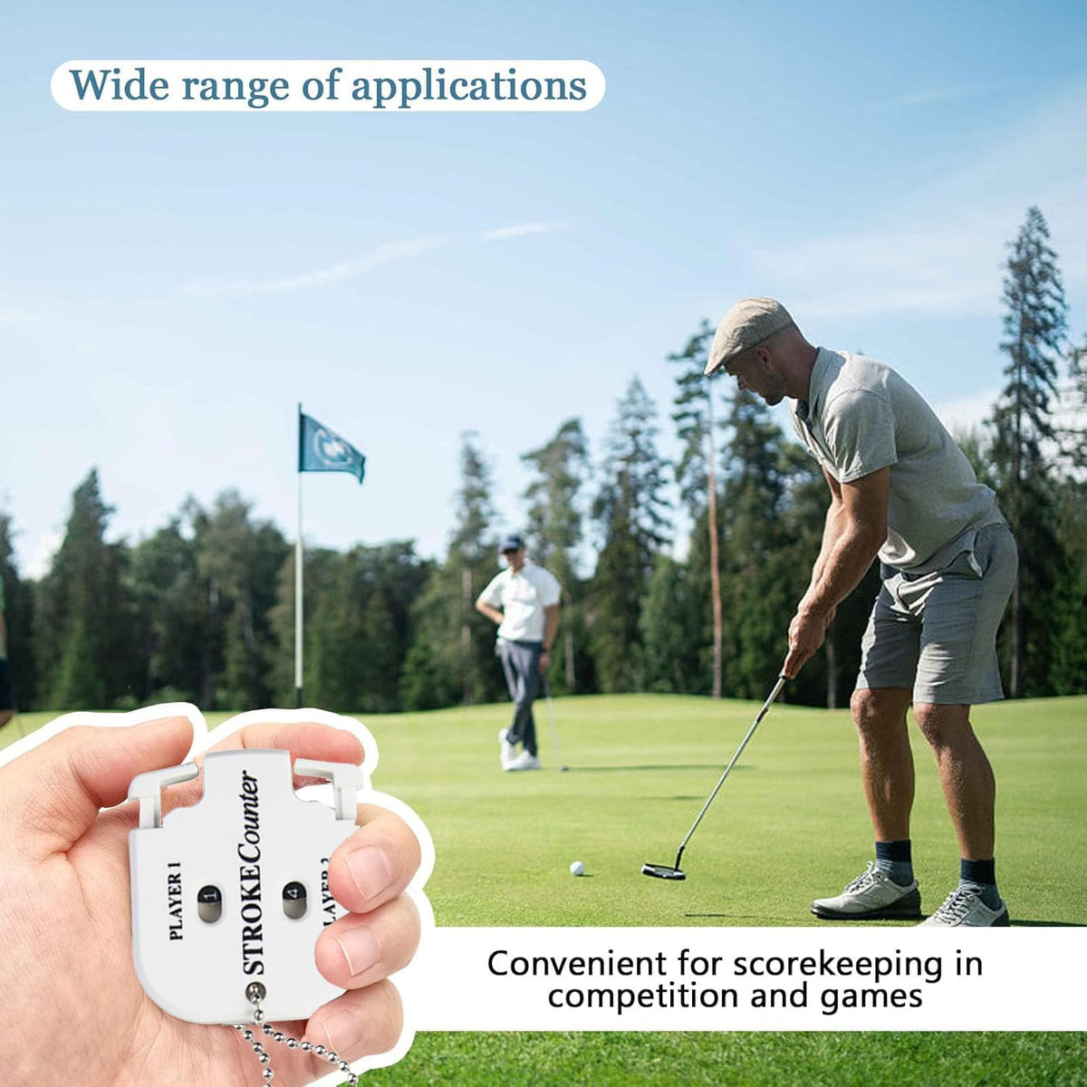 Karamagic metal ball marker tilt-up feature for easy pickup.