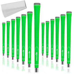 Karma Neion II lime green grip close-up for enhanced feel and grip control.