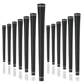 Karma Revolution 360 golf grip during installation with no alignment required for quick setup.