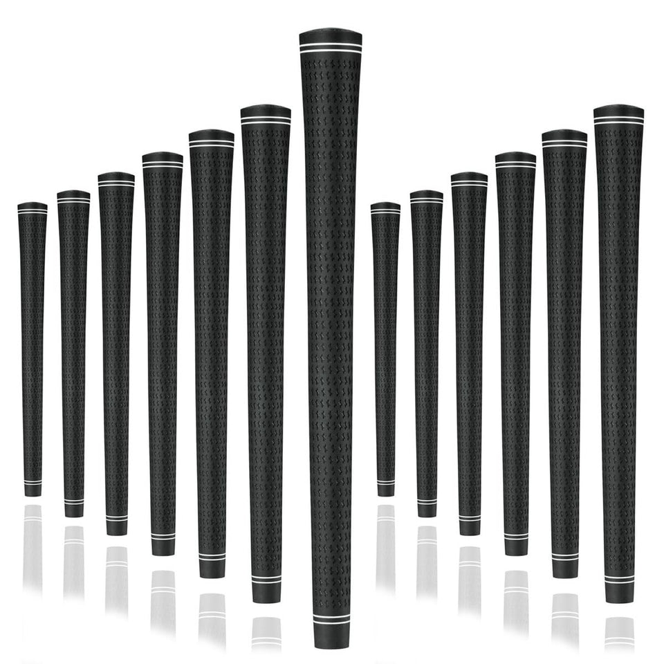 Karma Revolution 360 black grip kit, 13-piece set, easy installation for adjustable clubs