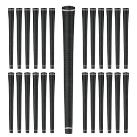 Karma Revolution 360 golf grips overview showing alignment-free ease for quick installation.