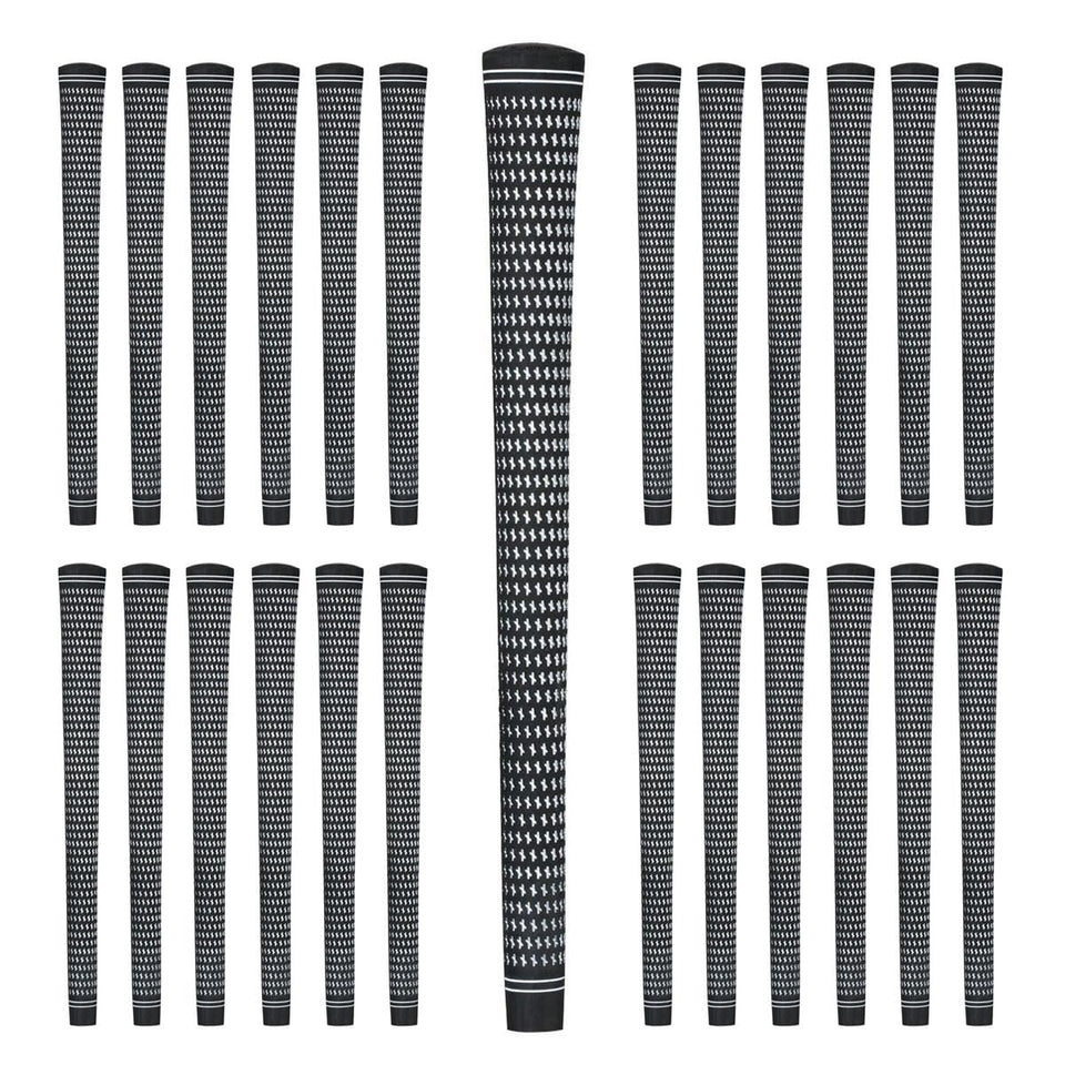 Karma Revolution 360 jumbo grip black and white in a 25-pack, easy alignment-free installation.