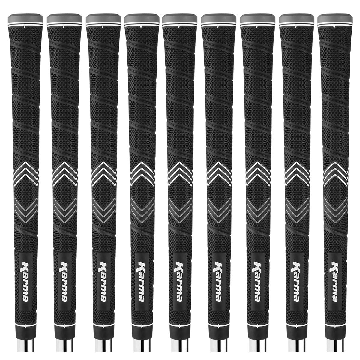 Karma Soft Trac jumbo pack showing nine grips for reliable control on the course