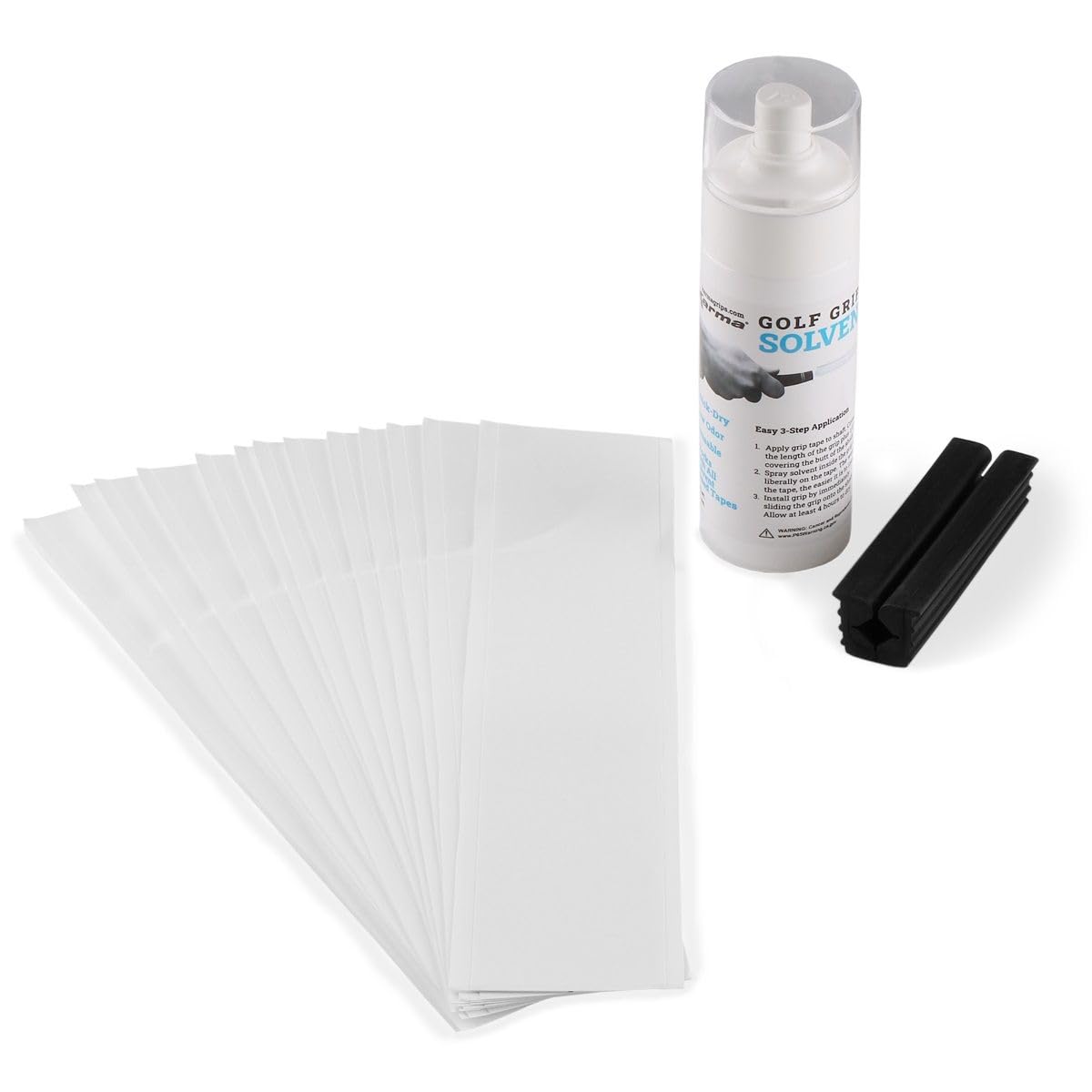 Karma Softy grip kit includes 13 grips, tape, solvent, and clamp