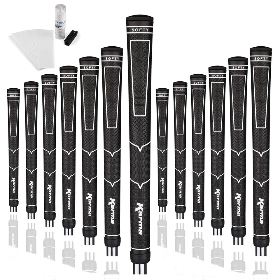 Karma Softy golf grip kit standard size showing soft, tacky polyurethane outer layer for secure hold