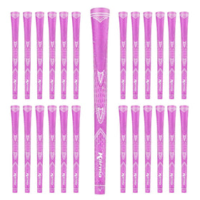 Karma Sparkle Pink golf grip with glitter texture offers slip resistance for women players.