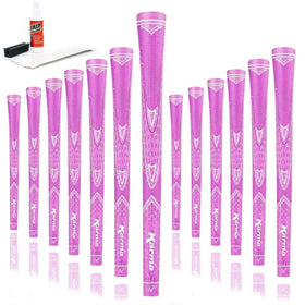 Karma Sparkle Pink grip kit close-up showing glitter speckles and stylish grip