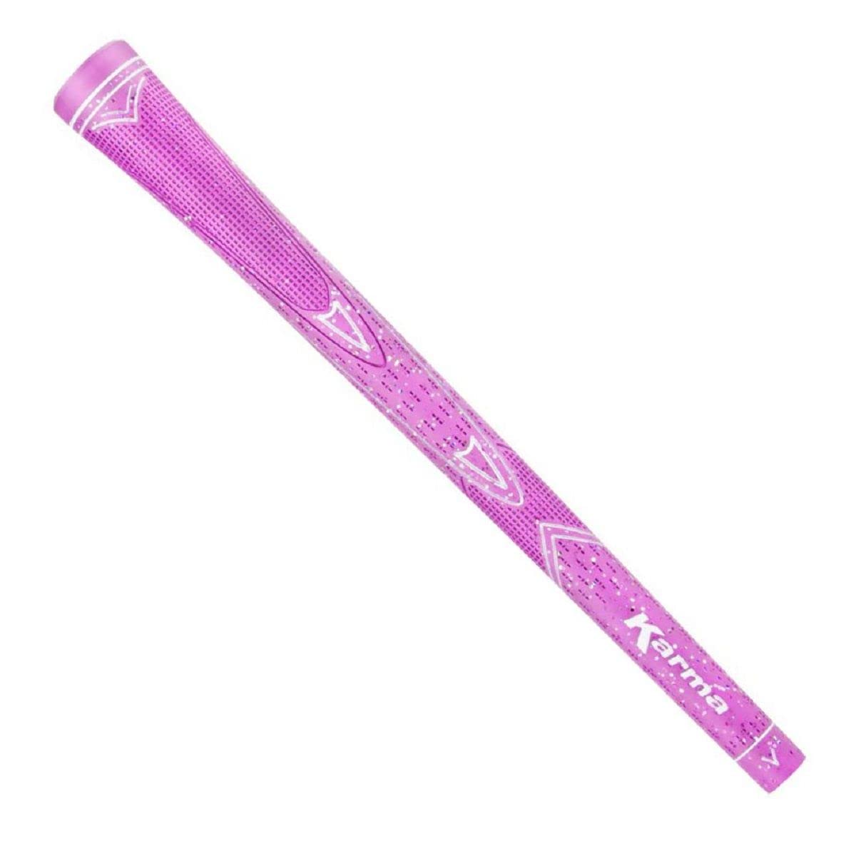 Karma Sparkle Pink grip with multi-textured surface for controlled swings.