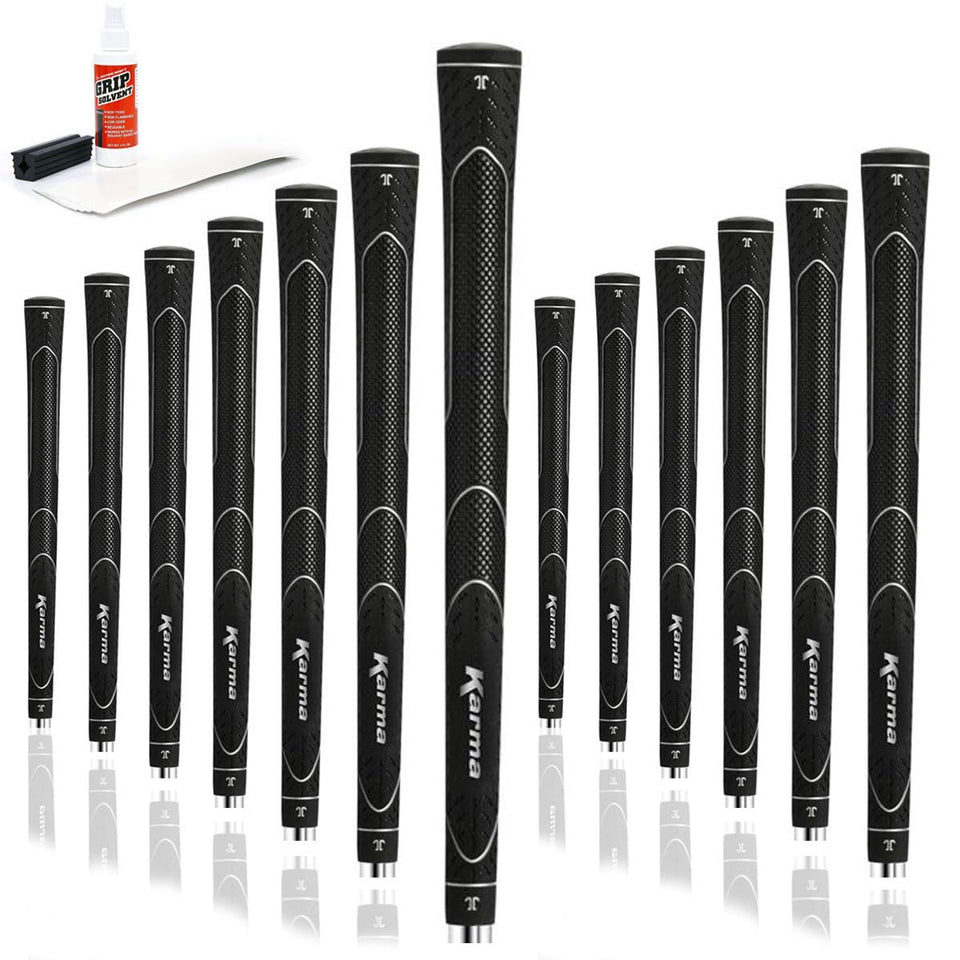 Karma Super Lite kit with 13 black midsize grips for lighter feel and consistent hand placement