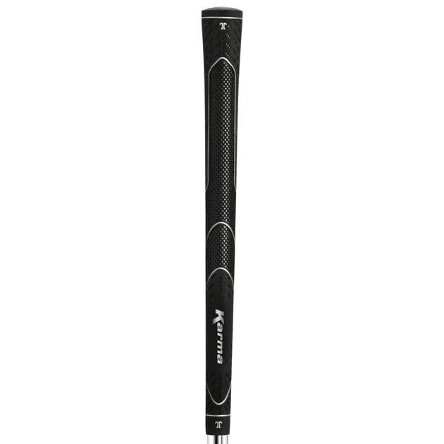Karma Super Lite oversize grips in hand showing lightweight design for faster swing.