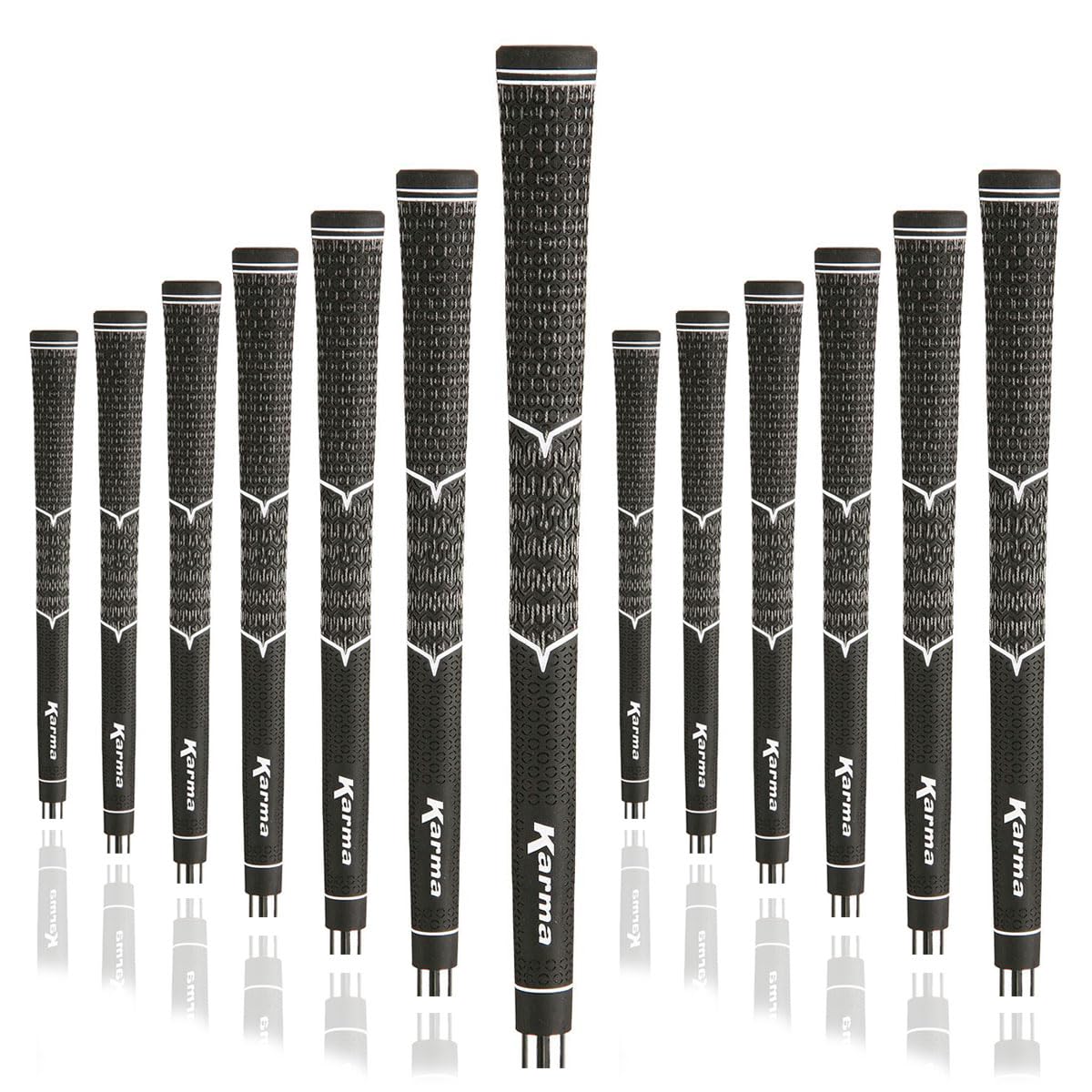 Karma V-Cord golf grip upper half with cord for enhanced traction
