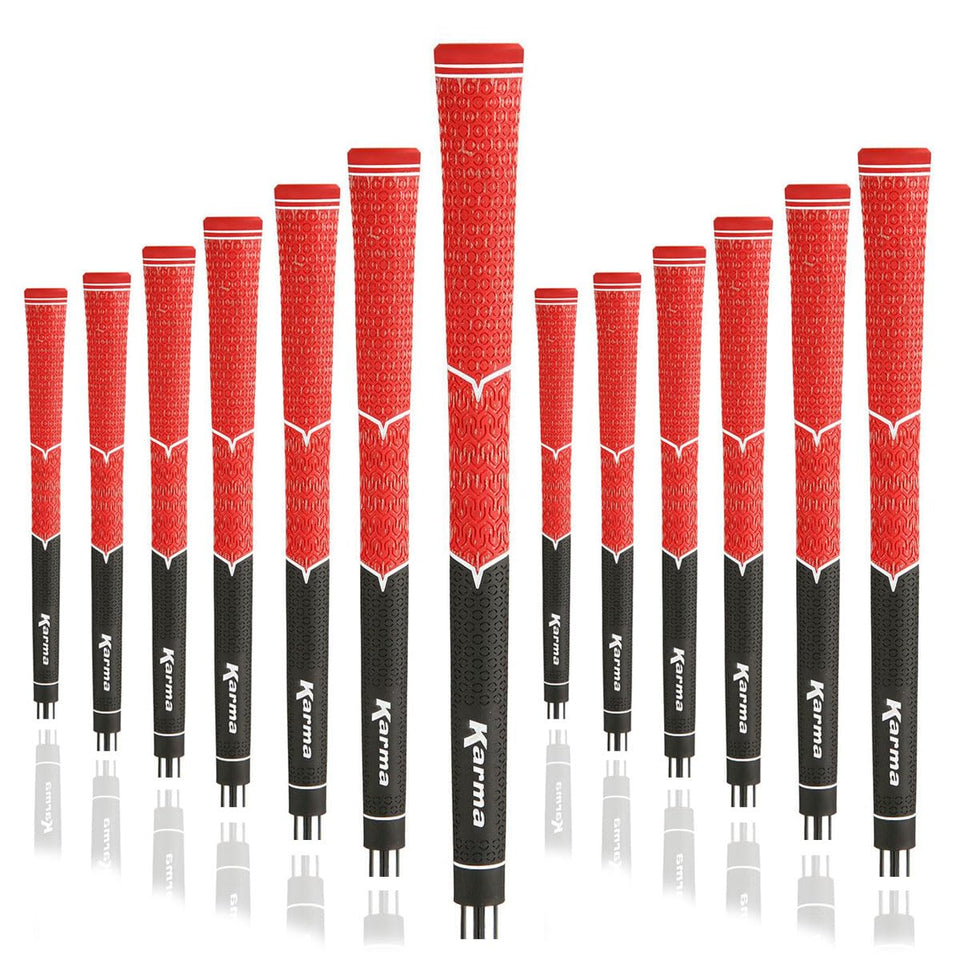 Karma V-Cord golf grips 13-pack installed on a driver for all-weather control
