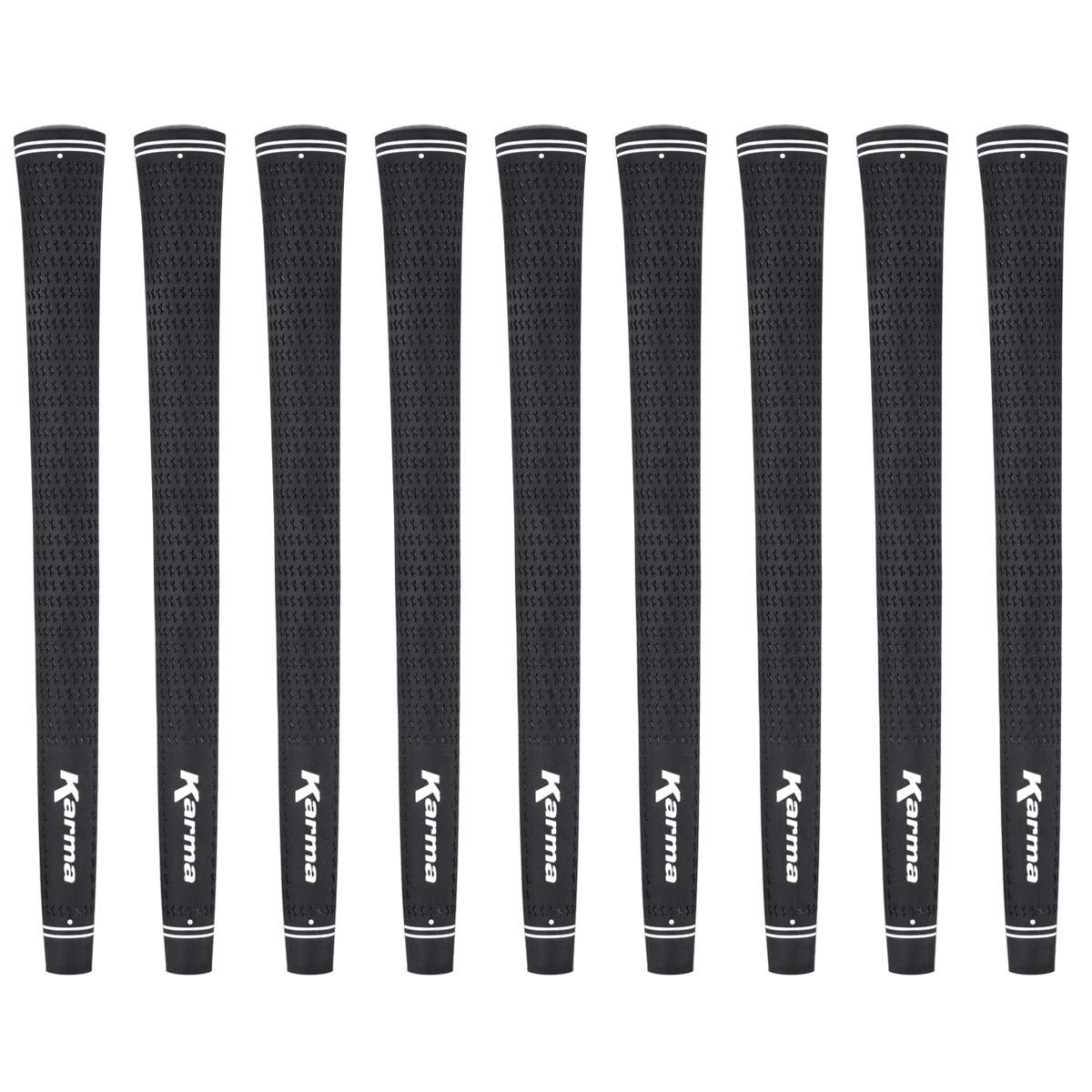 Karma Velour Black Jumbo grip close-up showing tacky surface for secure hold.