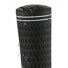 Karma Velour Black Jumbo grip mounted on a club for relaxed control.