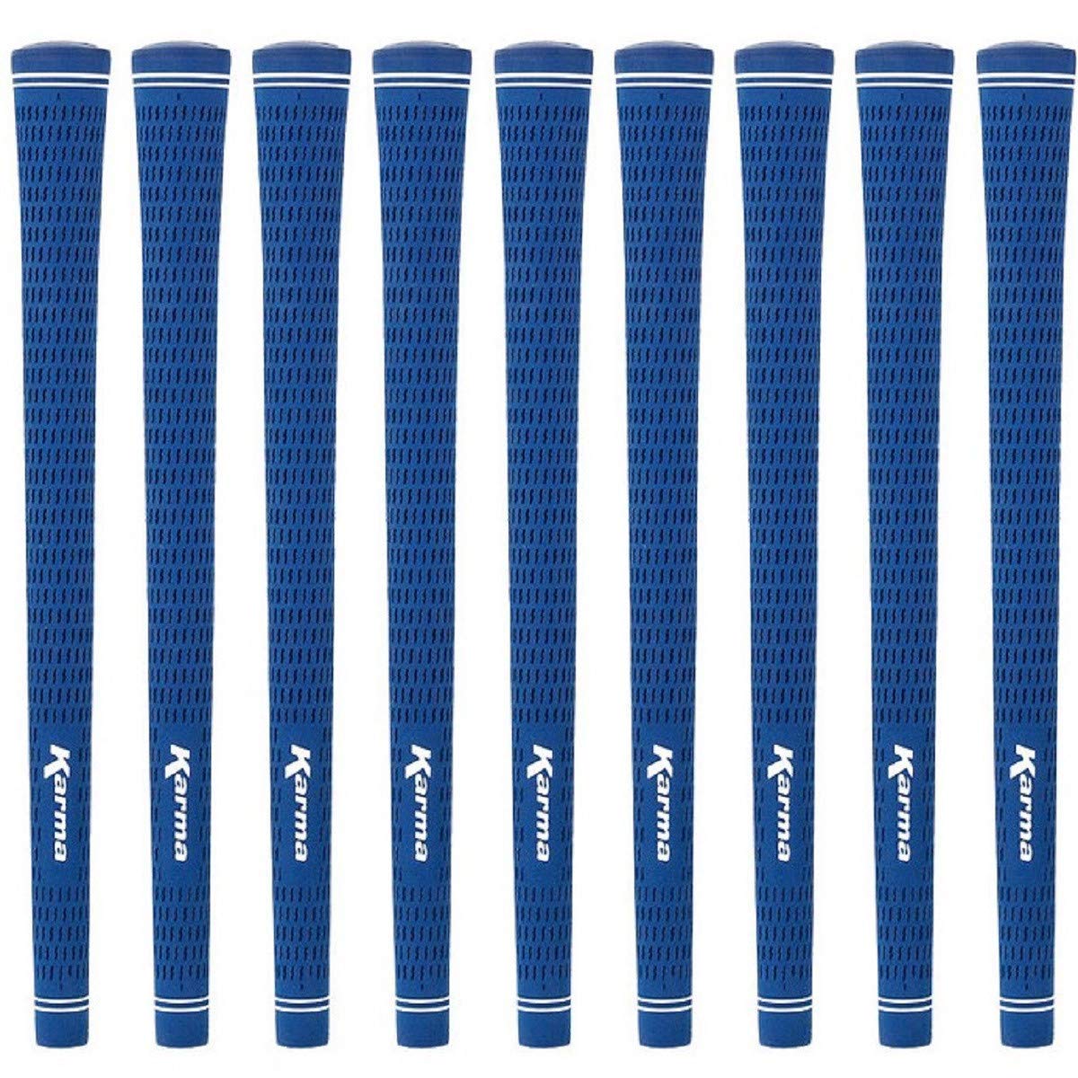 Karma Velour blue undersize grips in front view for precise iron shots