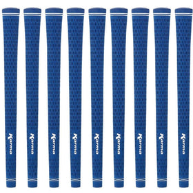 Karma Velour blue undersize grips in front view for precise iron shots