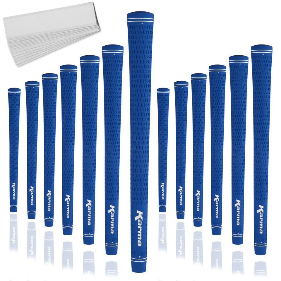 Karma Velour Blue Undersize grips on a club for steady control in heat.