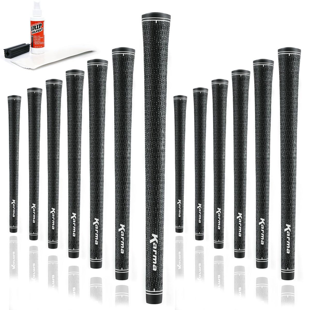Karma Velour full-cord golf grip kit for secure grip in all conditions.