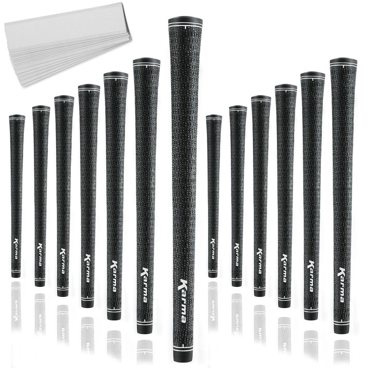 Karma Velour Full Cord grips front view on a golf club for confident handling