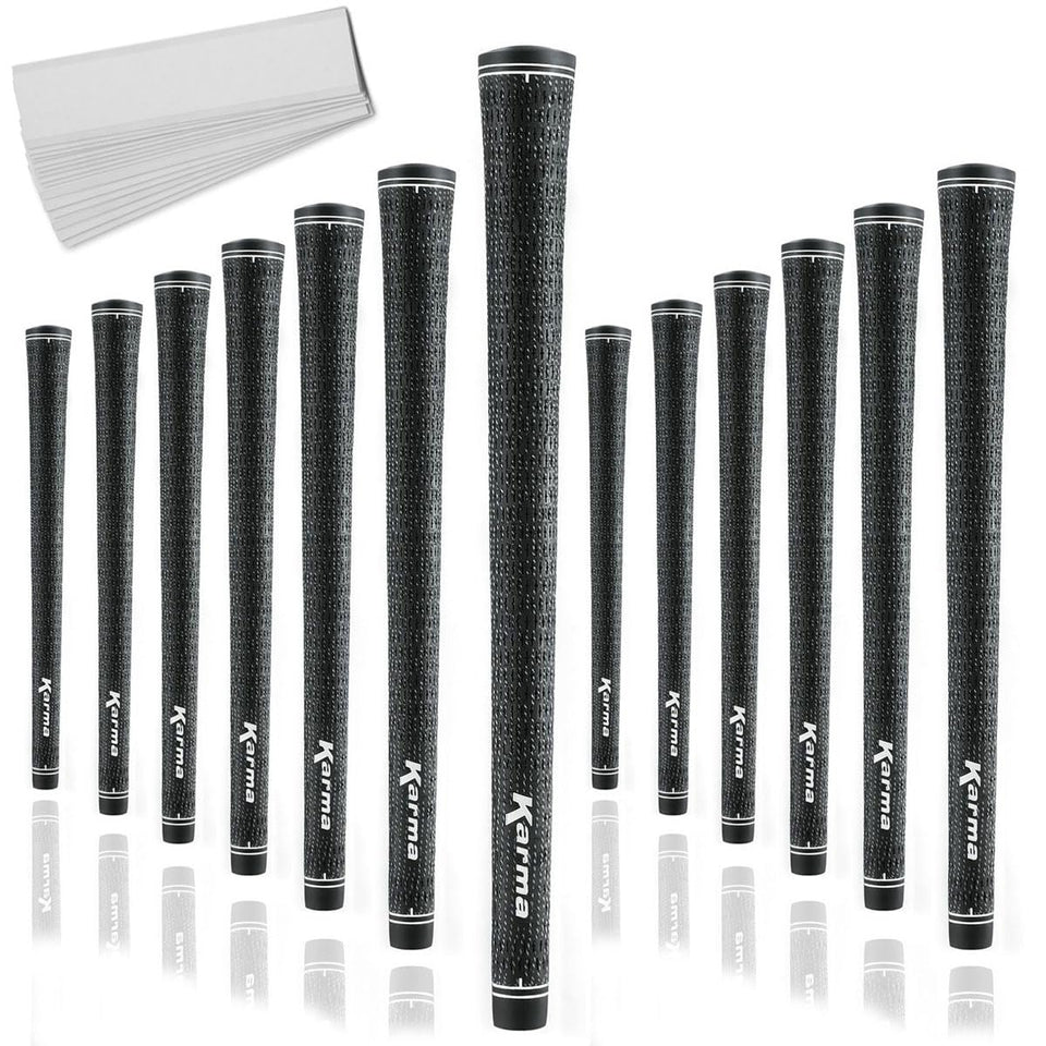 Karma Velour Full Cord grips front view on a golf club for confident handling