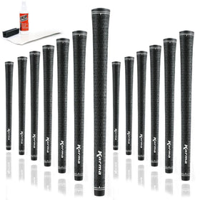 Karma Velour Jumbo Cord golf grip kit with 13 grips, ideal for replacing worn grips.
