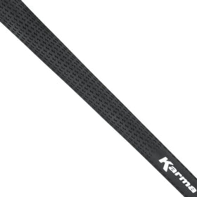 Karma Velour Junior Black Golf Grips close-up texture highlighting durable rubber compound.