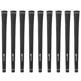 Karma Velour Junior Black grips close-up texture shows soft, tacky surface for steady traction.