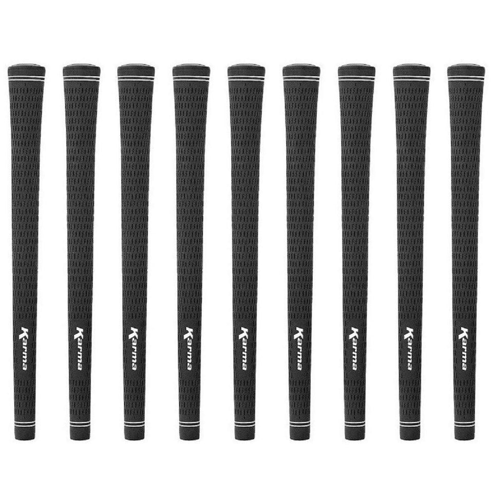 Karma Velour Junior Black grips close-up texture shows soft, tacky surface for steady traction.