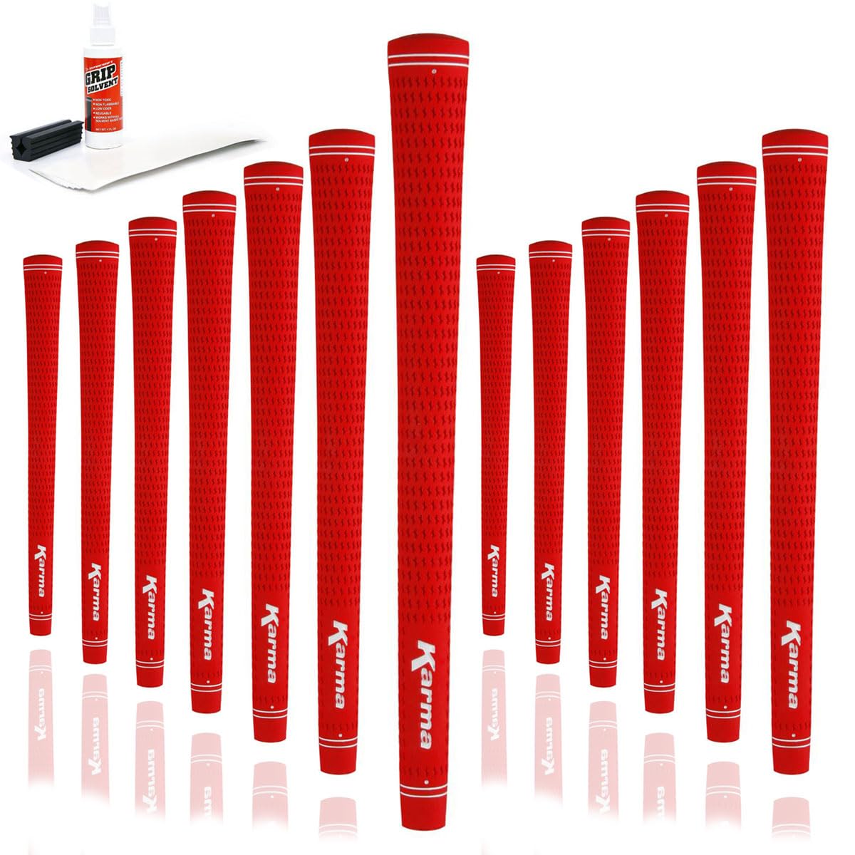 Karma Velour Red Jumbo grip for secure swing control during long rounds