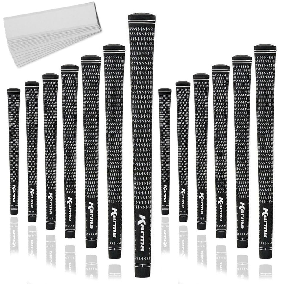 Karma Velour ribbed grips pack view for easy regripping