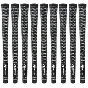 Karma Velour ribbed reminder grip front view shows black and white design.