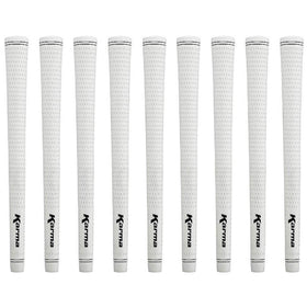 Karma Velour white midsize nine pack grip set for improved feel and control on the course