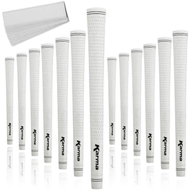 Karma Velour white midsize grip close-up for soft tack and comfort