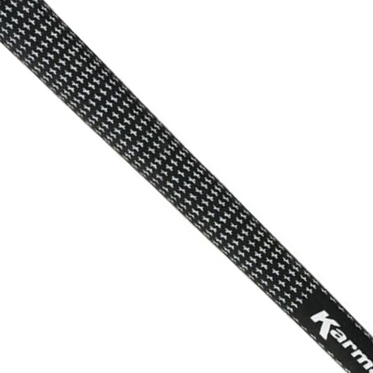 Karma Velour Youth Grips mounted on junior clubs for easy replacement and secure hold