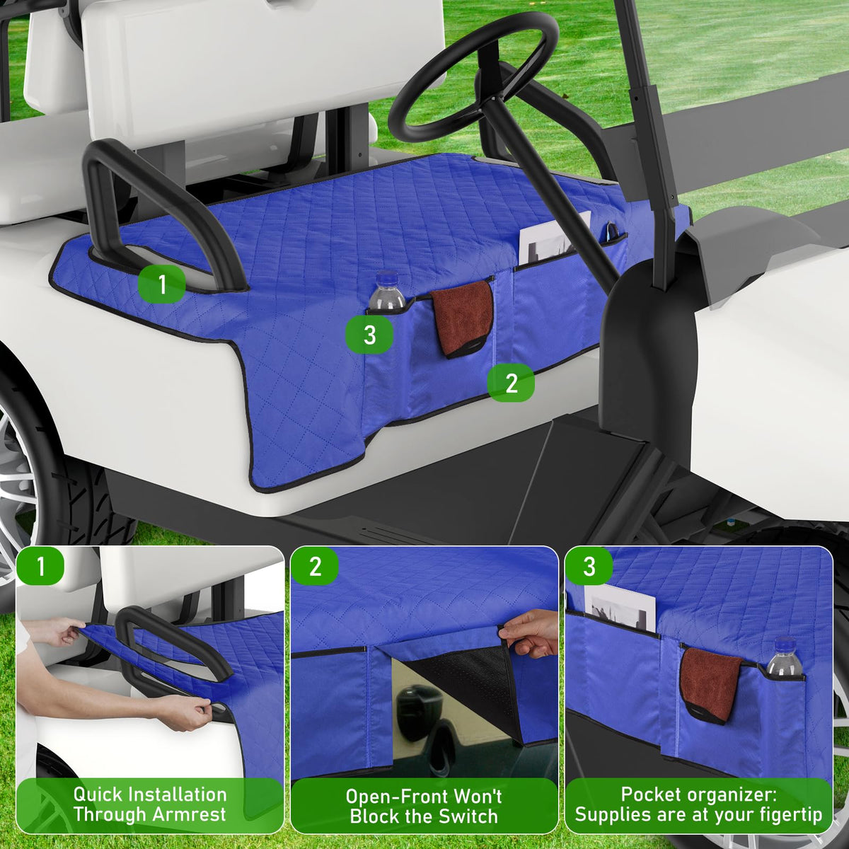 Anti-slip bottom keeps the cover securely in place