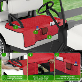 Kaskawise easy-install-design demonstrates quick setup on most golf carts.