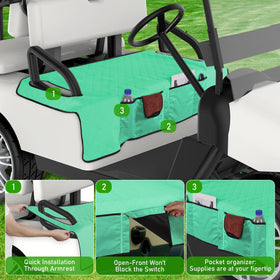 Kaskawise four front pockets keep sunglasses, towels, and phones within reach