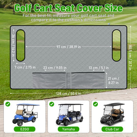 Kaskawise seat cover blanket with anti-slip bottom secures seat protection on bumpy courses