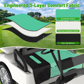 Kaskawise seat cover offers soft cushioning for extended golf sessions