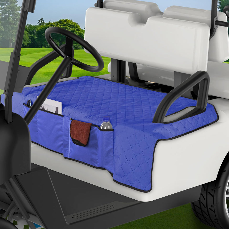 Kaskawise universal seat cover for golf carts ensures a comfortable fit