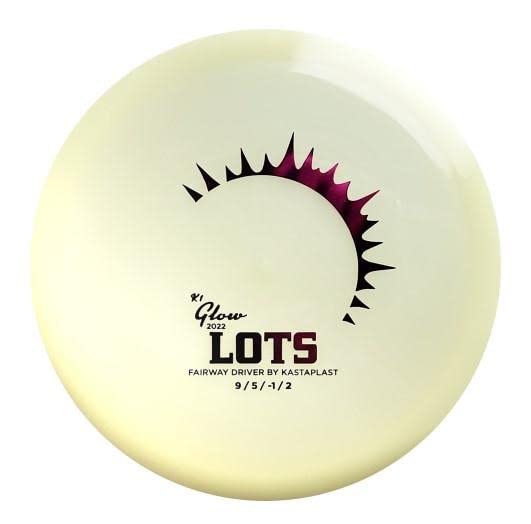 Kastaplast Glow K1 Lots fairway driver in glow plastic for stable straight shots.