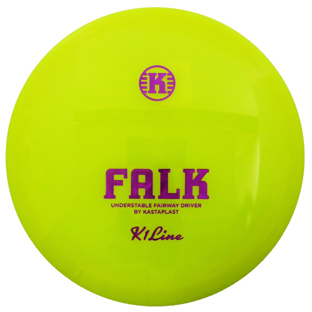 Kastaplast K1 Falk fairway driver front view for straight shots and hyzers.