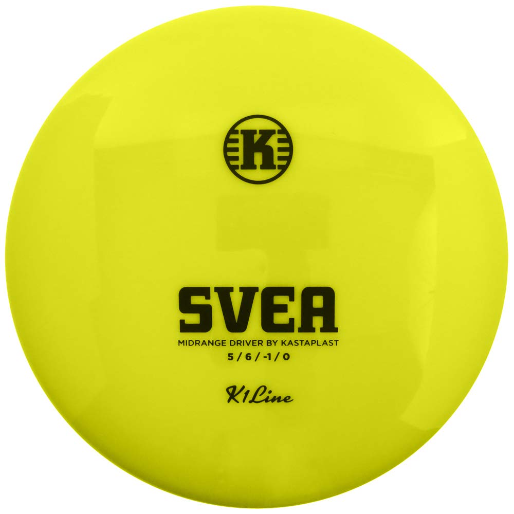 Kastaplast K1 Svea midrange disc showing glide-friendly design for precise, long flights