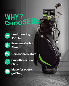 Kastor Lulu adjustable-height-arm adapts to different bag sizes