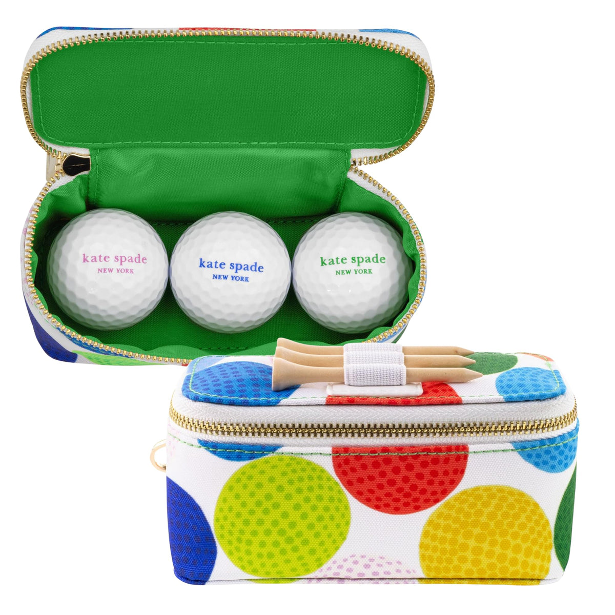 Kate Spade New York golf balls feature signature pattern for a stylish on-course look.