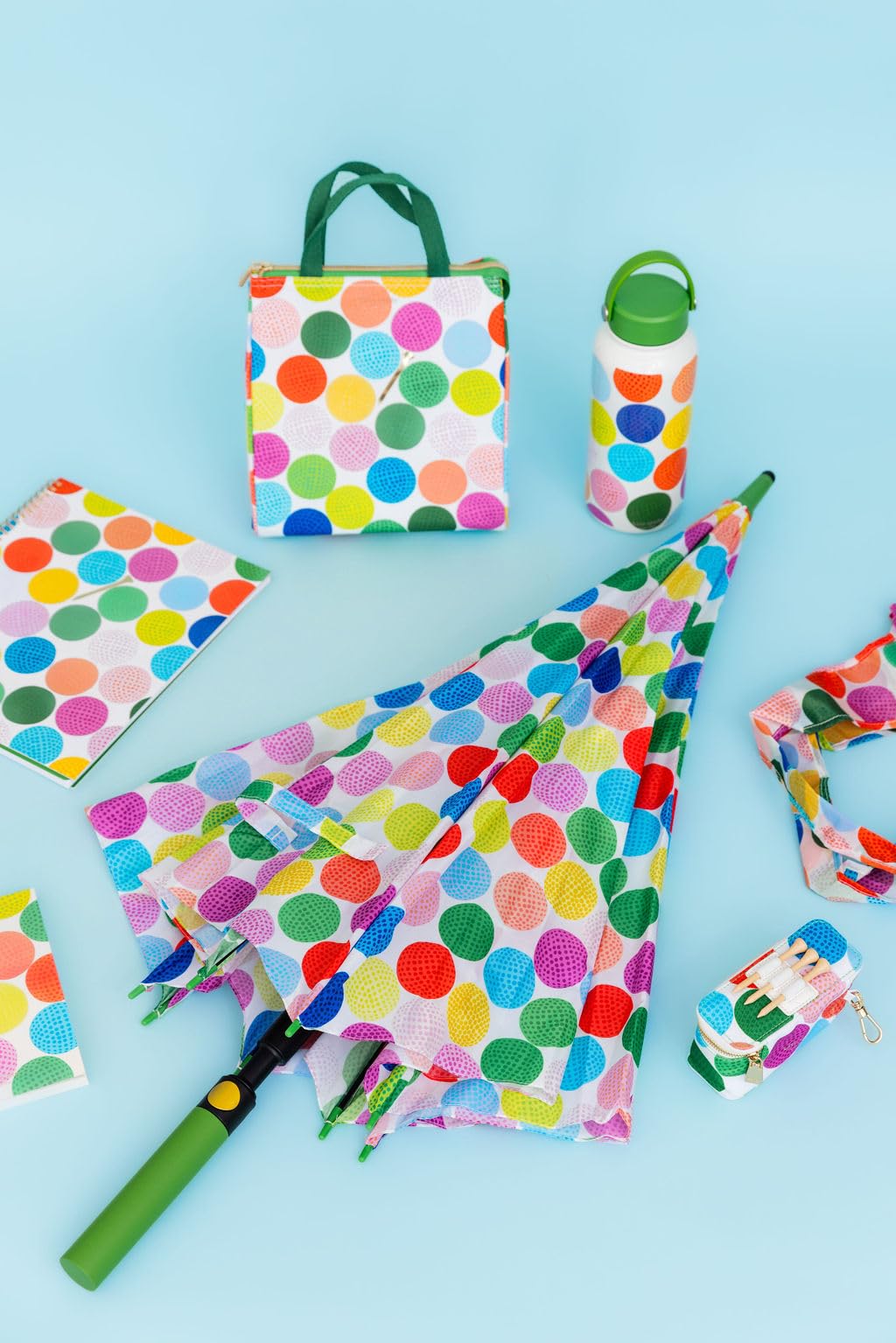 Patterned mini case ideal for gifting or travel touch-ups.